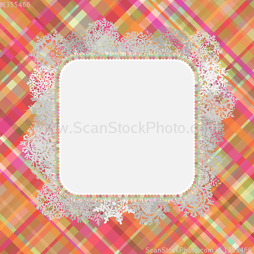 Image of Template frame design for xmas card. EPS 8