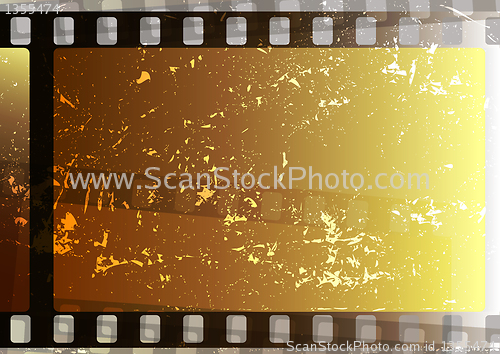 Image of Grunge film strips (vector)