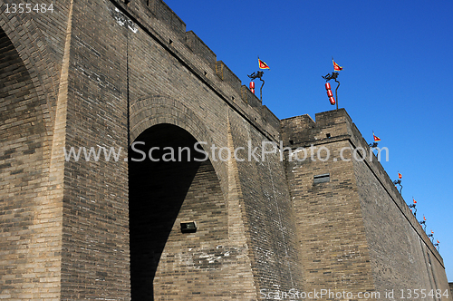 Image of City wall of Xian, China