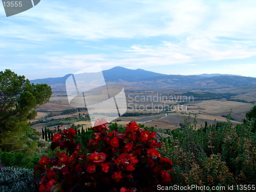 Image of Val di Chiana from Pienza