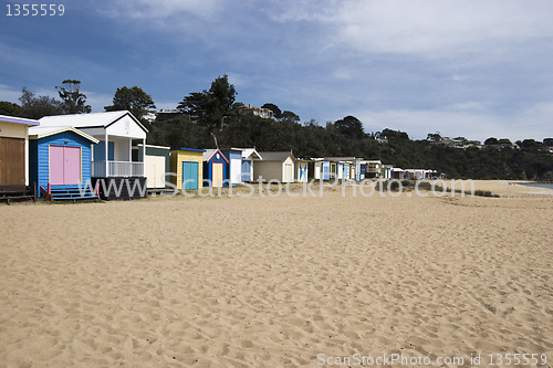 Image of Beach huts, Mornington, Australia