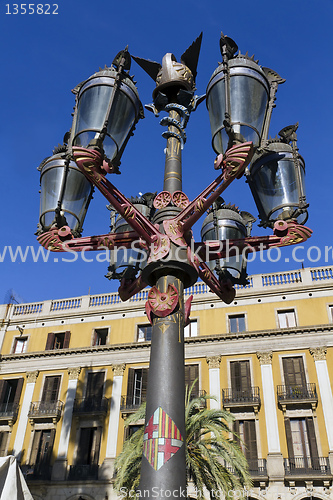 Image of Lantern Plaza Real in Barcelona