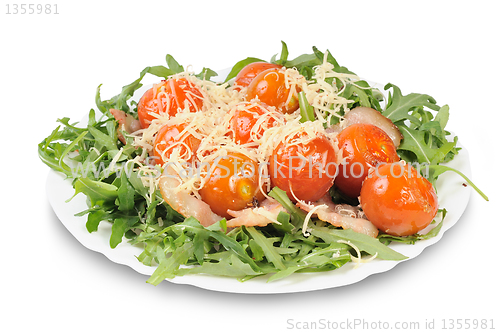 Image of Salad with arugula and tomatoes