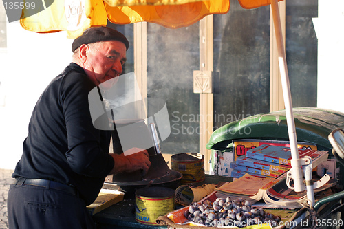 Image of Chestnut seller, Lisbon