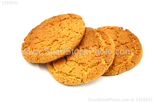 Image of Trio Of   Cookies Isolated On White Background