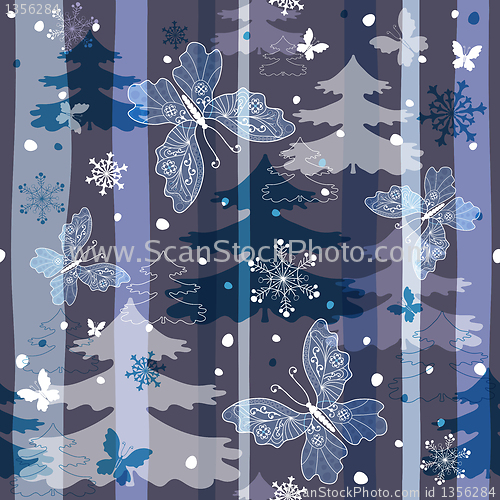 Image of Winter repeating pattern