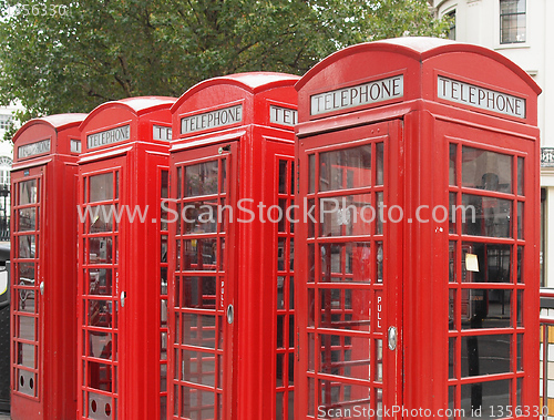 Image of London telephone box