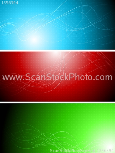 Image of Banners with abstract lines