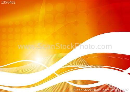 Image of Vibrant wavy abstraction