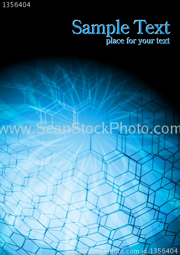 Image of Hi-tech blue backdrop