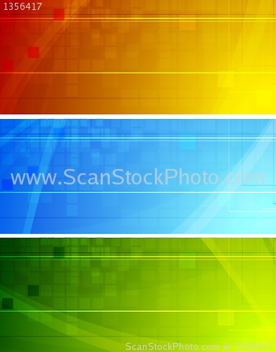 Image of Vibrant stylish banners
