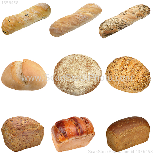 Image of different types of bread