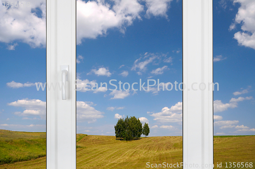 Image of view from the window: rural landscape