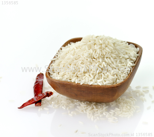 Image of raw white rice