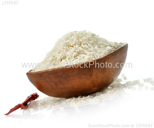 Image of raw white rice
