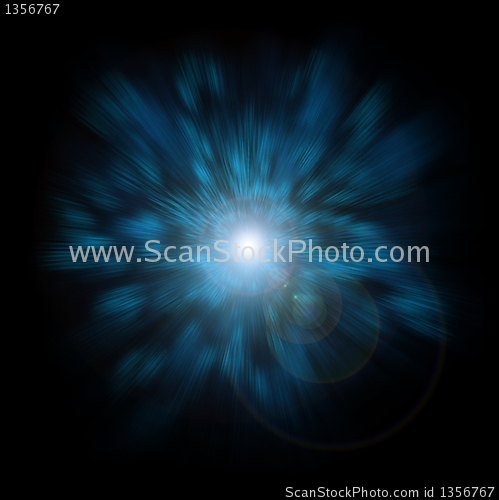 Image of Exploding Blue Light