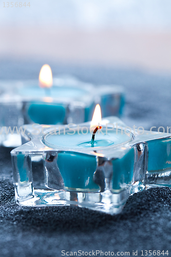 Image of Blue candles