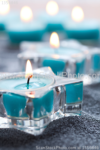 Image of Blue candles