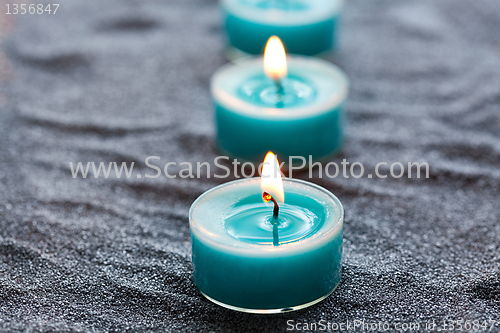 Image of Blue candles