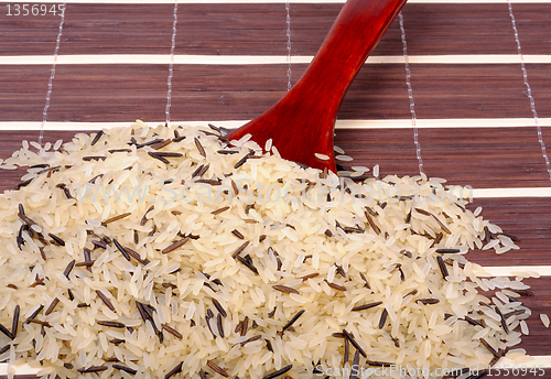Image of mixture of purified and wild rice