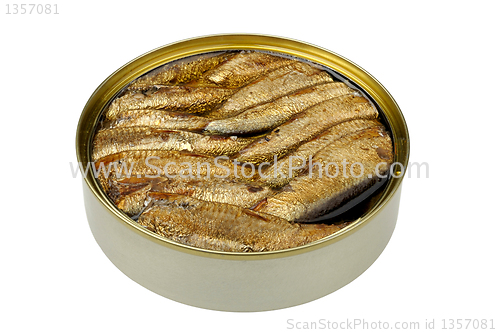 Image of sprats in a tin