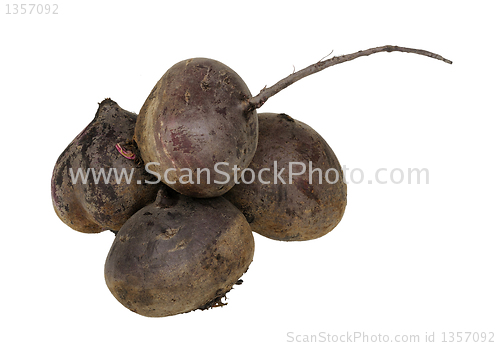 Image of beet on white