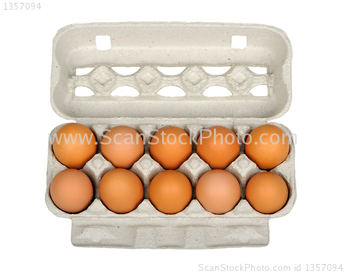 Image of dozen eggs in carton