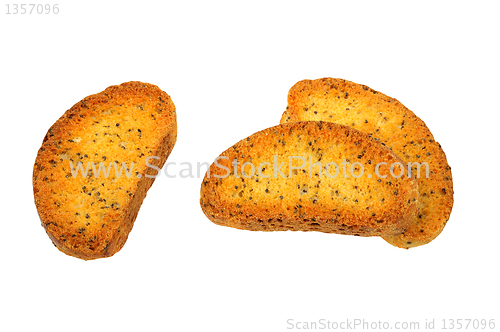 Image of crackers with poppy seeds