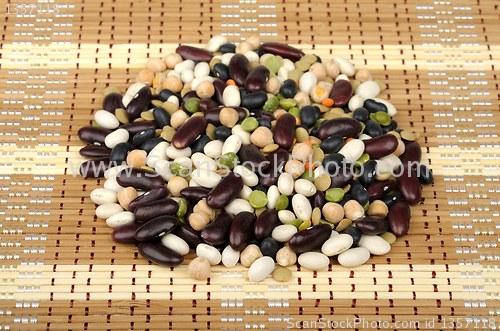 Image of beans on the mat