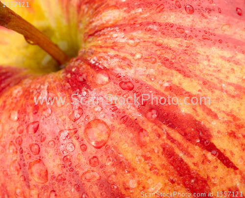 Image of background of a red apple