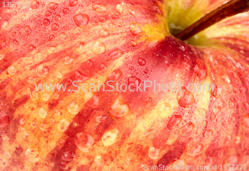 Image of background of a red apple