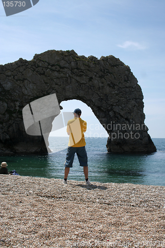 Image of Man at Durdle Dor