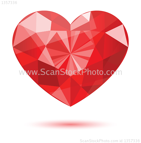 Image of diamond heart shape