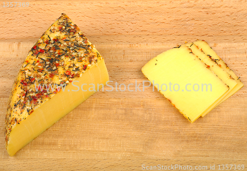 Image of cheese with herbs