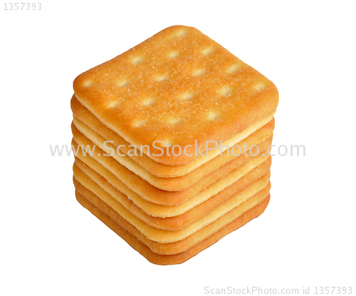 Image of crackers on white