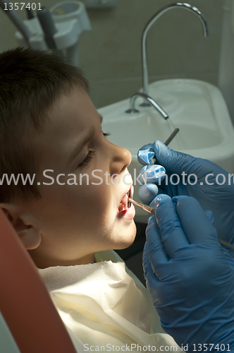 Image of Child in a dentist's chair