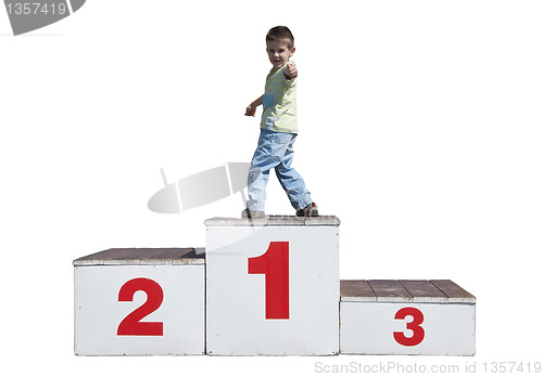 Image of Boy on the podium