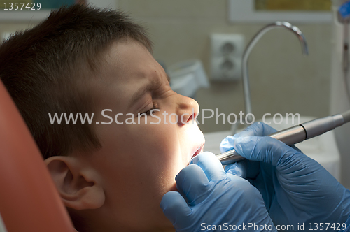 Image of Child in a dentist's chair