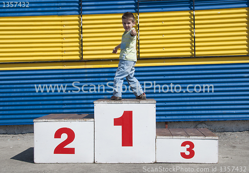 Image of Boy on the podium