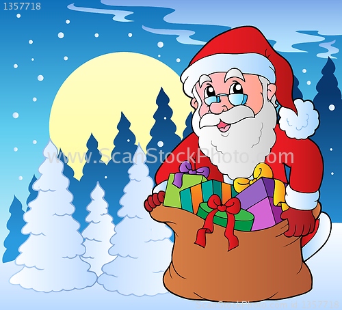Image of Winter scene with Christmas theme 2