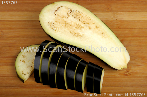 Image of sliced eggplant