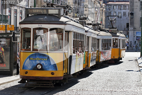 Image of City trams in Lisbon