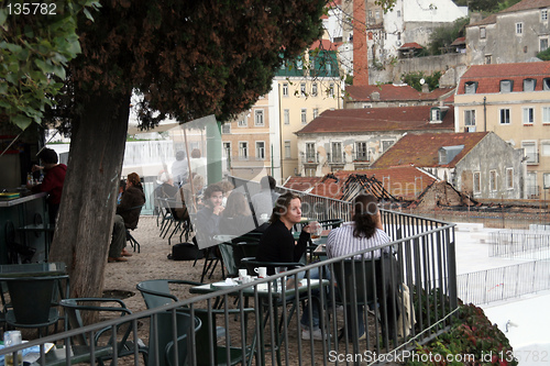 Image of Café in Alfama, Lisbon