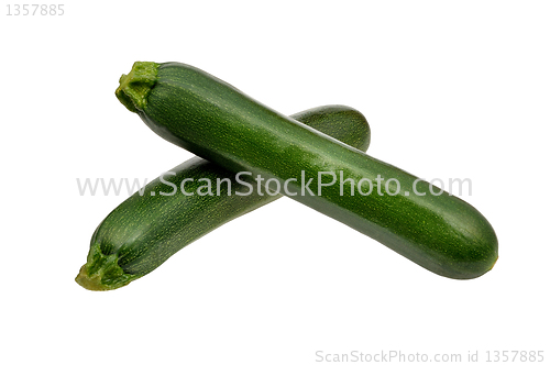 Image of two fresh zucchini