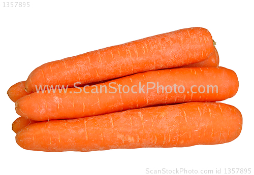 Image of carrots on a white 