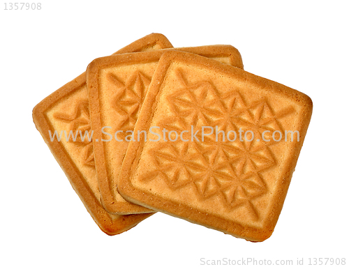 Image of cookies on a white