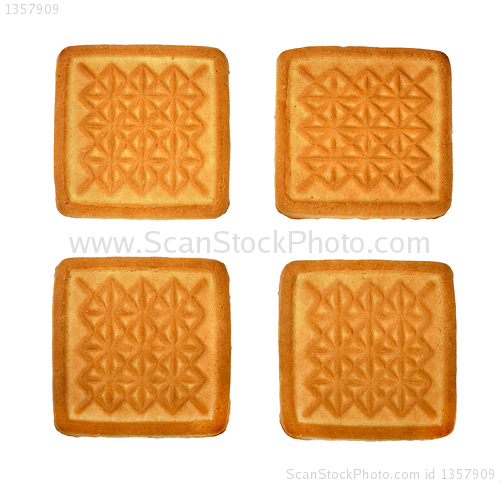 Image of cookies on a white