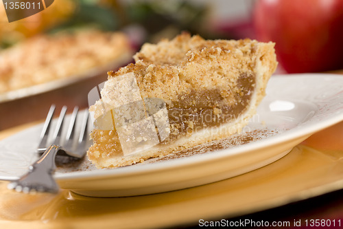 Image of Apple Pie Slice with Crumb Topping