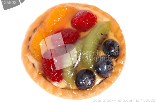 Image of Fruit tart on white plate 4