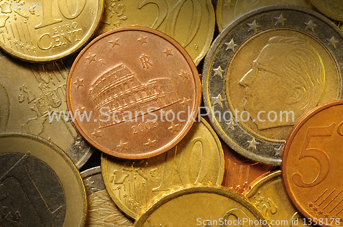 Image of Euro cent coin currency